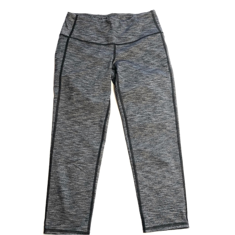Athleta Chaturanga Capri Crop Legging Heathered Grey